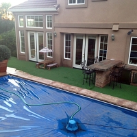 Plastic Grass Perris, California Paver Patio, Backyard Ideas