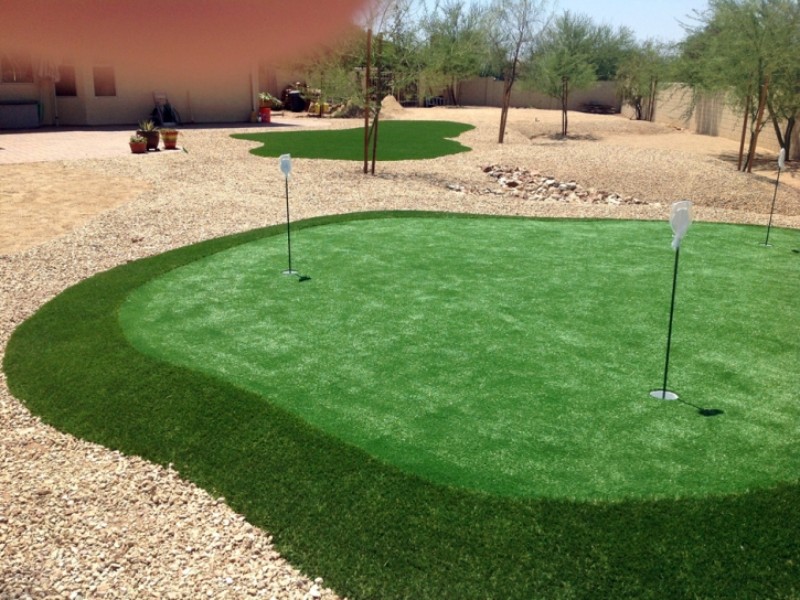 Artificial Grass Installation Oxnard Shores, California Putting Green Carpet, Backyard Landscaping Ideas