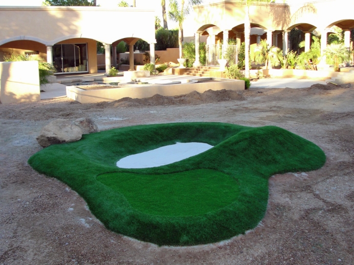 Artificial Grass Installation Romoland, California Putting Greens, Commercial Landscape