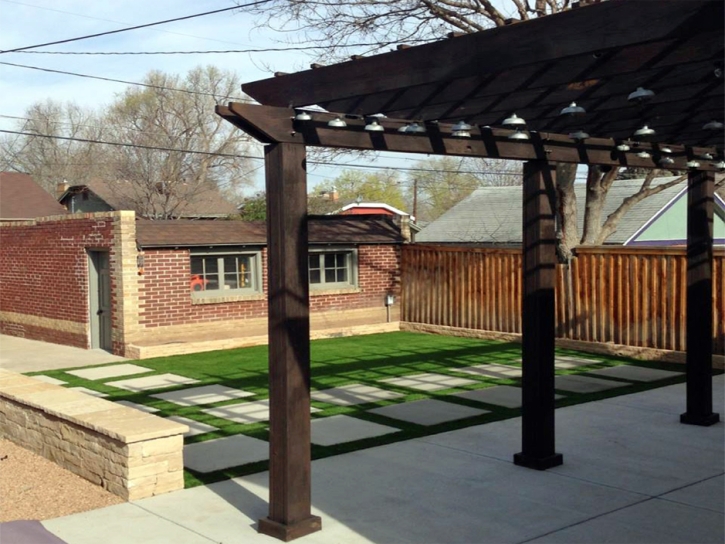 Fake Turf Alondra Park, California Rooftop, Backyard Design