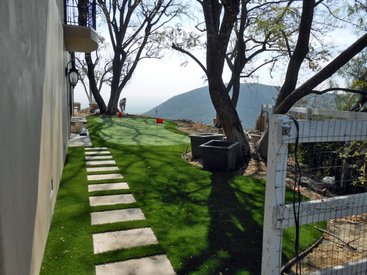 Fake Turf Jamul, California Diy Putting Green, Backyard Ideas