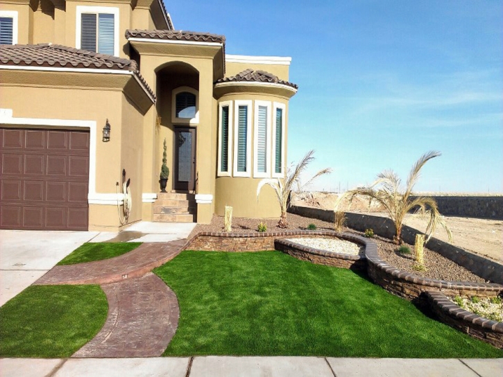 Grass Carpet , Paver Patio, Front Yard Landscaping Ideas