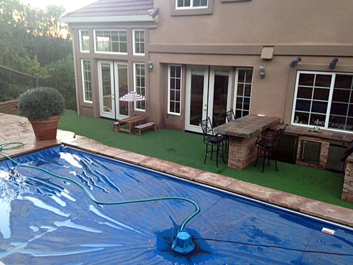 Plastic Grass Perris, California Paver Patio, Backyard Ideas